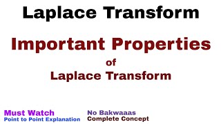 Properties of Laplace Transform Part 5 [upl. by Weibel]