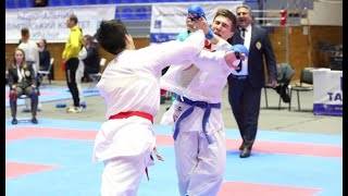 UKF Premier League KHARKIV OPEN 2020 Alwyn Batican Kumite Highlights [upl. by Antebi]