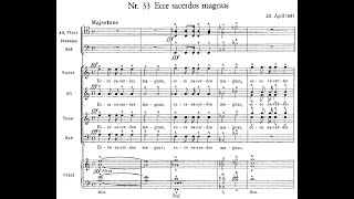 Anton Bruckner  Ecce sacerdos magnus WAB 13 w score [upl. by Erl]