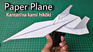 Easy way to make paper airplanes  Make airplane Origami easily [upl. by Eilac969]