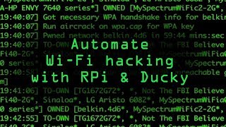 Automate WiFi Hacking on a Raspberry Pi with a USB Rubber Ducky Tutorial [upl. by Lewak]