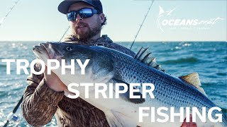 TUTORIAL How To Catch STRIPED BASS ROCKFISH On Water Demo [upl. by Flan331]