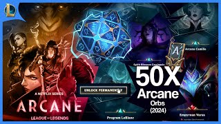 Arcane Pass  50X Arcane 2024 Mega Orb Bundle  League of Legends [upl. by Otter]