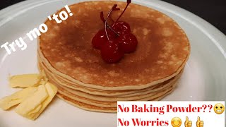 NO BAKING POWDER PANCAKE RECIPE  JOYS KITCHEN [upl. by Doowle351]