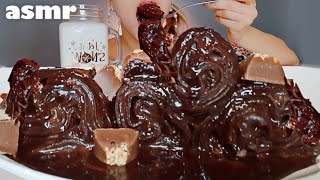 ASMR MOIST CHOCOLATE CREPE ROLLS 초콜릿 팬케이크 DESSERT Mukbang No Talking [upl. by Entsirhc]