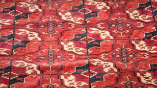 Antique Tekke Bokhara room size carpet [upl. by Humble]