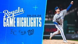 Drama in DC  Royals grab seriesopening win vs Nationals [upl. by Dnomyaw]