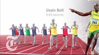 London Olympics 2012  Usain Bolts Gold in the 100 Meter Sprint  The New York Times [upl. by Meneau]