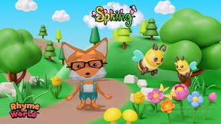 Springtime Song for kids Fun rhyme words  Nursery Rhymes for kids [upl. by Floeter]