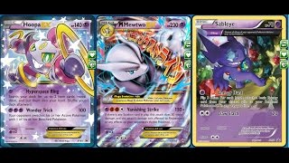 200 Damage Mega Mewtwo Deck with Promo Sableye and Item Seeking Hoopa Ex [upl. by Tnias]