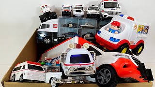 10 types of Ambulance amp Takara Tomy Police Truck with Police Cars [upl. by Eetsud877]