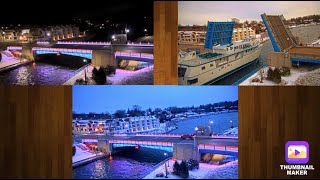 Charlevoix Michigan Bridge Live Cam December 2020 [upl. by Bastian]