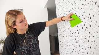 DIY Guide How To Hang Removable Wallpaper amp Wall Murals [upl. by Hamlen710]