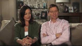 Amanda Donohoe and Maxwell Caulfield Interview [upl. by Anaiek839]