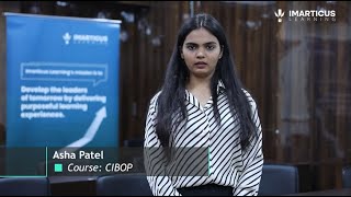 Imarticus Learning Reviews  Asha Patel Speaks [upl. by Llewkcor]