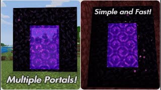 How to Link Nether Portals 119  Minecraft BedrockJava [upl. by Letti683]