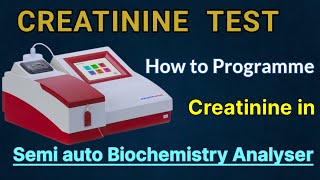 How to Program Creatinine In Agappe Mispa viva biochemistry analyser [upl. by Eimam]