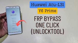 Huawei Y6 Prime Frp Bypass UnlockTool Huawei AtuL31 Google Frp [upl. by Millman476]