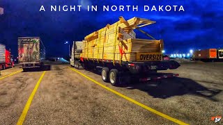 A NIGHT IN NORTH DAKOTA  My Trucking Life  2417 [upl. by Kulseth]