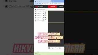Hikvision Camera Not Showing Live View hikvision cctv tutorial shorts [upl. by Alfi834]