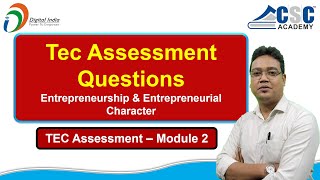 CSC TEC Exam Assessment Questions and Answers 2024  Hindi and English  Module 2 Assessment [upl. by Adnaloy]