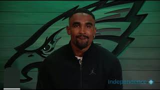 Jalen Hurts on Vic Fangio defense  Mekhi Becton eagles [upl. by Lincoln]