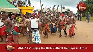 Mkpani New Yam Festival Parade of Obol Lopon and His Chiefs [upl. by Akemal]