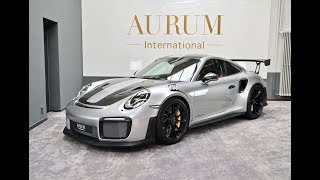 Porsche 911 991 GT2 RS Weissach Silver GT Walkaround by AURUM International [upl. by Alletsirhc379]