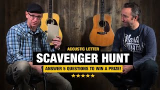 Acoustic Letter Scavenger Hunt  Win a Prize [upl. by Poock]