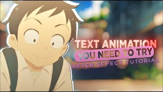 Text Animation  After Effects Tutorial  Free PF [upl. by Danby]