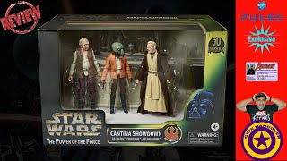 Star Wars Black Series The Power of the Force Cantina Showdown Set amp Figure Unboxing amp Review [upl. by Ylekalb]