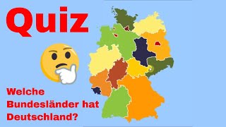 Wissen Welche Bundesländer hat Deutschland  Geographie  Quiz  fun4m3 [upl. by Ynots]