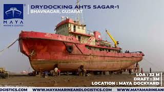 DRYDOCKING A TUG IN BHAVNAGAR drydocking tugboats bhavnagar alang gujarat [upl. by Artinad869]