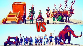 CHRISMAS TEAM VS EVERY TEAM 1  TABS  Totally Accurate Battle Simulator [upl. by Jerrilee]