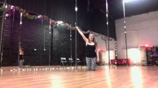 Floor Pirouette part 2  A Pole Dance Tutorial By Irish Pole Dance Academy [upl. by Aitnecserc]