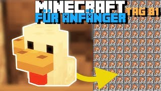 Wie baut man eine automatische Hühnerfarm in Minecraft 114  Minecraft für Anfänger 81 [upl. by Ltney]