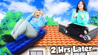 Last To Leave THE MATTRESS ON THE ROOF challenge [upl. by Aseram]