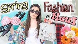 Spring Fashion HAUL 2014 Lulus Target Free People amp MORE [upl. by Hennahane]