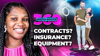 how to start a 360 Photobooth Business insurance pricing equipment [upl. by Aihtenak]