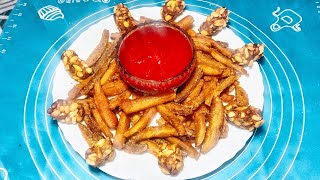 Seasoned French fries झटपट बनाए 5 min me French fries  Akshara home recipe [upl. by Aynekal]