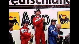 Formel 1 Nürburgring 1985 TVZusammenschnitt ORF Heinz Prüller  ZDF Karl Senne Michele Alboreto [upl. by Anytsirhc796]