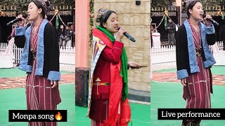 monpa song live performance by sange chotton  kemzang mento  khawa losum  monpa singer [upl. by Schoenfelder]