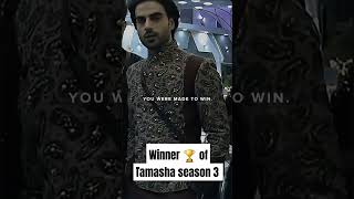 Winner of Tamasha season 3 🏆 tamashaseason3 malikaqeel winner fyp shorts tamashaedits uncut [upl. by Tartan103]