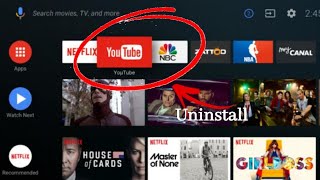 How to uninstall apps from Android TV  Remove unwanted apps from Android TV or Smart TV [upl. by Drapehs]