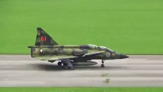 Saab Viggen starting at Zigermeet 2019 Mollis Switzerland [upl. by Crockett]