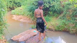 BATHING IN THE RIVERAFRICAN VILLAGE LIFEAFRICAN CULTUREvillagelife africanvillagetv [upl. by Sudbury147]