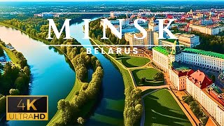 Minsk Belarus 🇧🇾 4K ULTRA HD  Drone Tour [upl. by Cotter980]