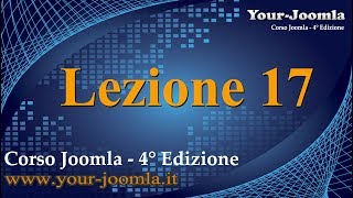 Come creare menu a tendina Corso Joomla  Lezione 17 [upl. by Lenneuq82]