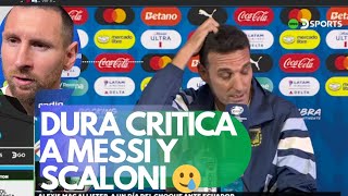 DURA CRITICA A MESSI Y SCALONI TERMINA EN LÁGRIMAS 🥹 [upl. by Ahsa226]