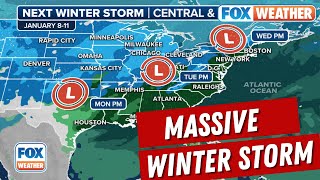 Massive Winter Storm Threatens Midwest On Heels Of Weekend Noreaster [upl. by Ayalahs]